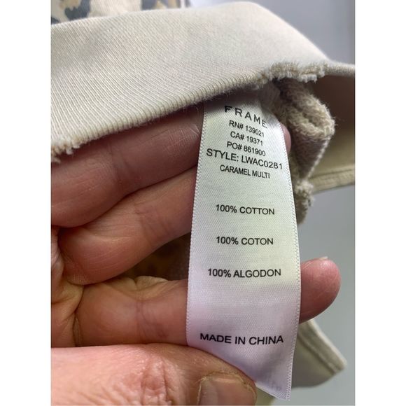 Frame Animal Print Sweatshirt Size XS - Picture 12 of 14